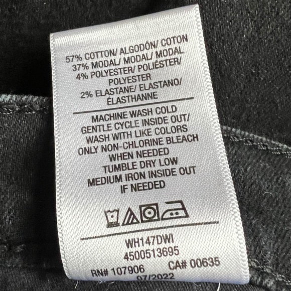 Hudson Barbara High Rise Bootcut Stretch Jeans Black Size 28 EUC - Picture 8 of 8